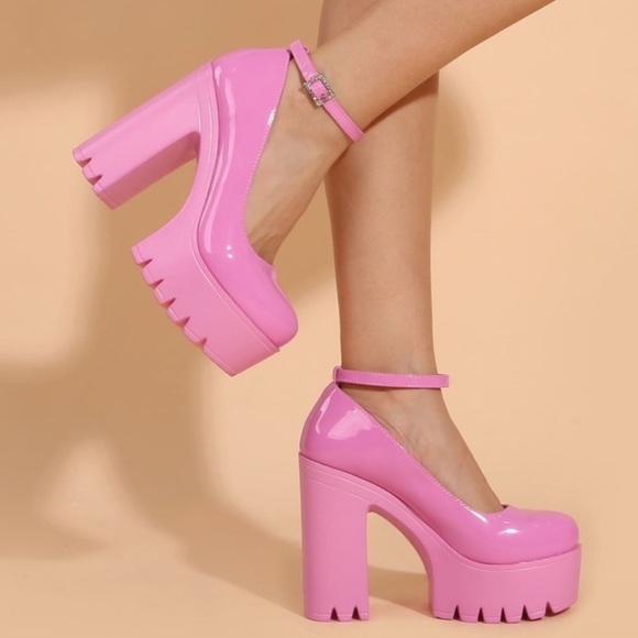 Chunky Mary Jane Platform Shoes - Picture 2 of 9